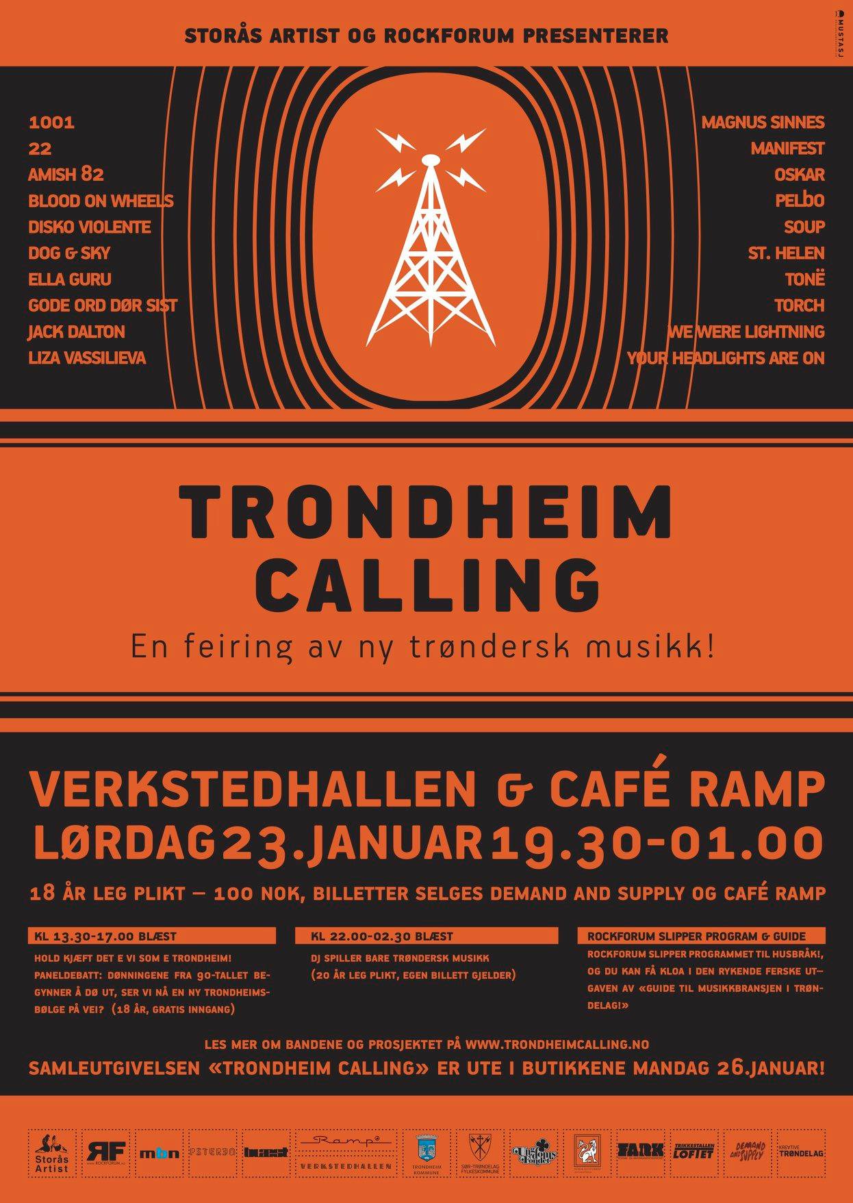 Tidligere plakat for Trondheim Calling
